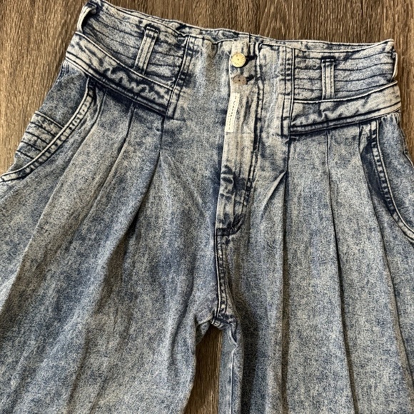 Vtg Z Cavaricci Jeans Women's High Rise Pleated Tapered Baggy Harem 80s Size 31 - Picture 4 of 11